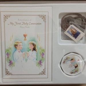 Religious Holy Communion Prayer Book Set